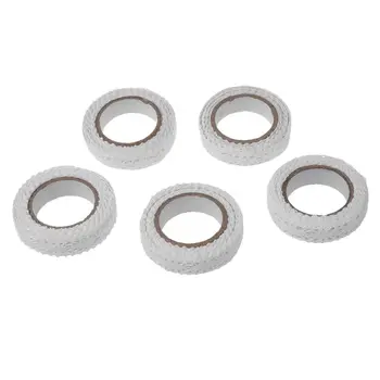 

5pcs Roll Lace Ribbon Decorative Adhesive Sticker Galon Masking Tape washi DIY 18mm White