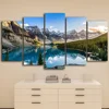 Wall Art The Picture For Home Decoration Artwork For Wall Decor 5 Pieces Modern Canvas Moraine Lake And Mountain Painting ► Photo 2/6