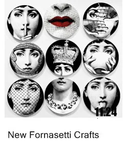 Горячая rosenthal Piero fornasetti тарелки Красивые иллюстрации подвесные декоративные ремесленные блюда для дома/отеля/бара фоновое украшение тарелка