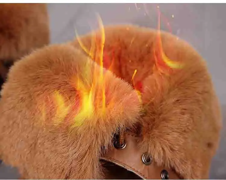Women's Snow Boots Keep Warm Thick Fur Shoes Very Warm Winter Female Warm Plush Snow Women Boots Large Size Botas Mujer