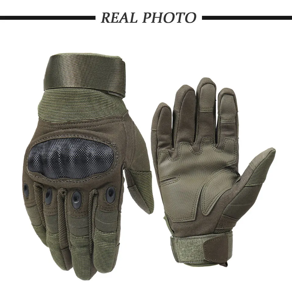 Full Finger Tactical Army Military Gloves Combat Training Army Shooting Outdoor Gloves for Hunting Hiking Climbing Motorcycle