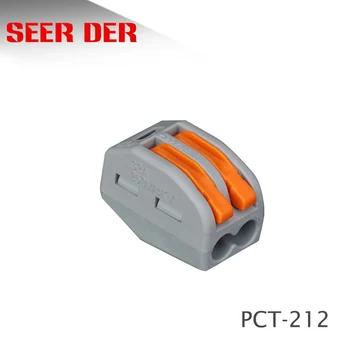 

PTC-212 Quick Wiring Compact Splicing Connector Terminal Block Fast Connectors 50pcs