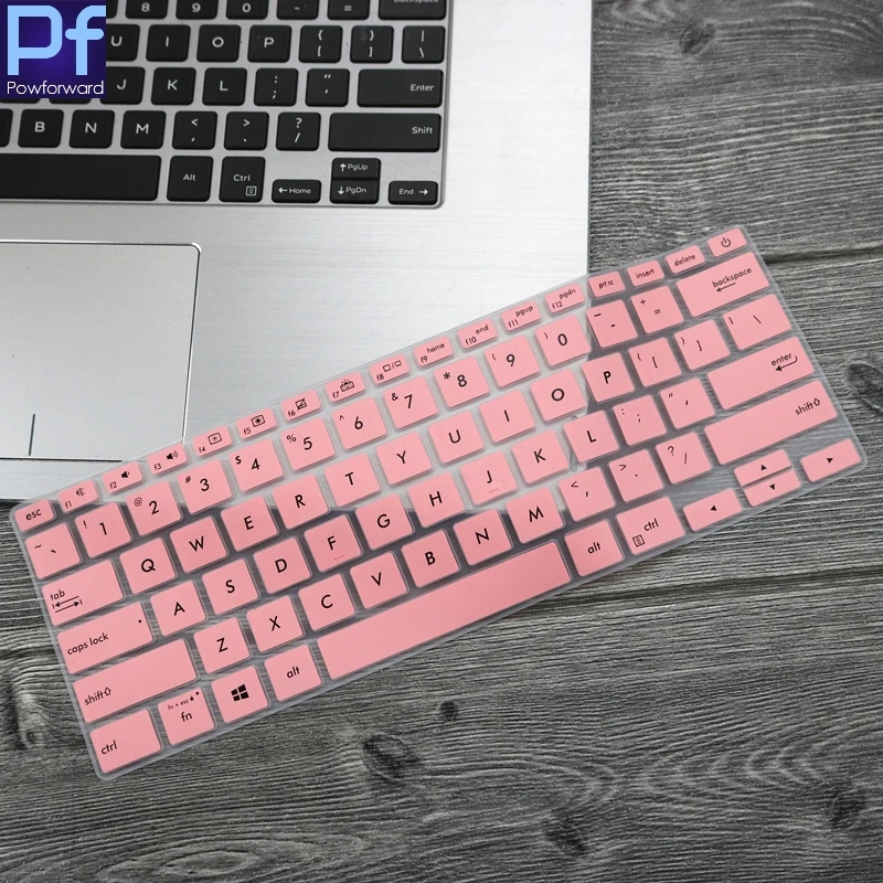 Силиконовый чехол-клавиатура для ноутбука ASUS ZenBook 14 UX431FA UX431Fn UX431 UX 431 FN FA 14 дюймов - Цвет: pink