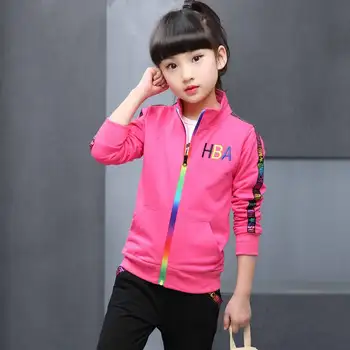 

2019 NEW Arrival Children Boys Girls Sports Style Set Clothing Girls Coat Jacket+Pants Suits Kids Good Quality Clothes