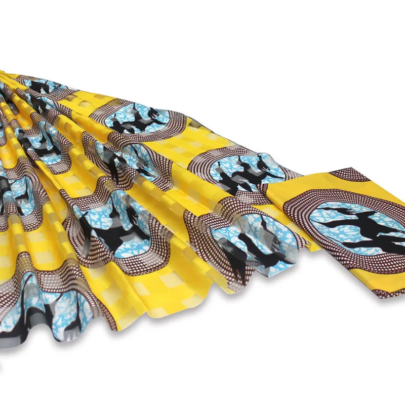 Новейший дизайн шелковой ткани африканская органза шифон ткань 3+ 3 ярдов африканская ткань Дубай кружево африканская ткань для лоскутов