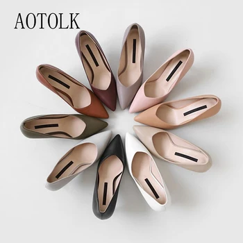 

Women High Heels Female Shoes Classics Basic Women Pumps Pointed Toe Slip On Casual Shoes Office Female High Heels Brand Pumps D