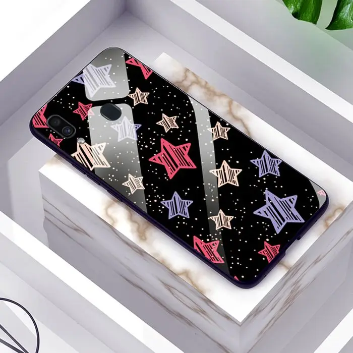 Чехлы из закаленного стекла для samsung Galaxy S 8 9 10 Plus S10 Lite бампер для samsung A50 A70 A30 M20 A40 A10 J4 J6 Plus Coques