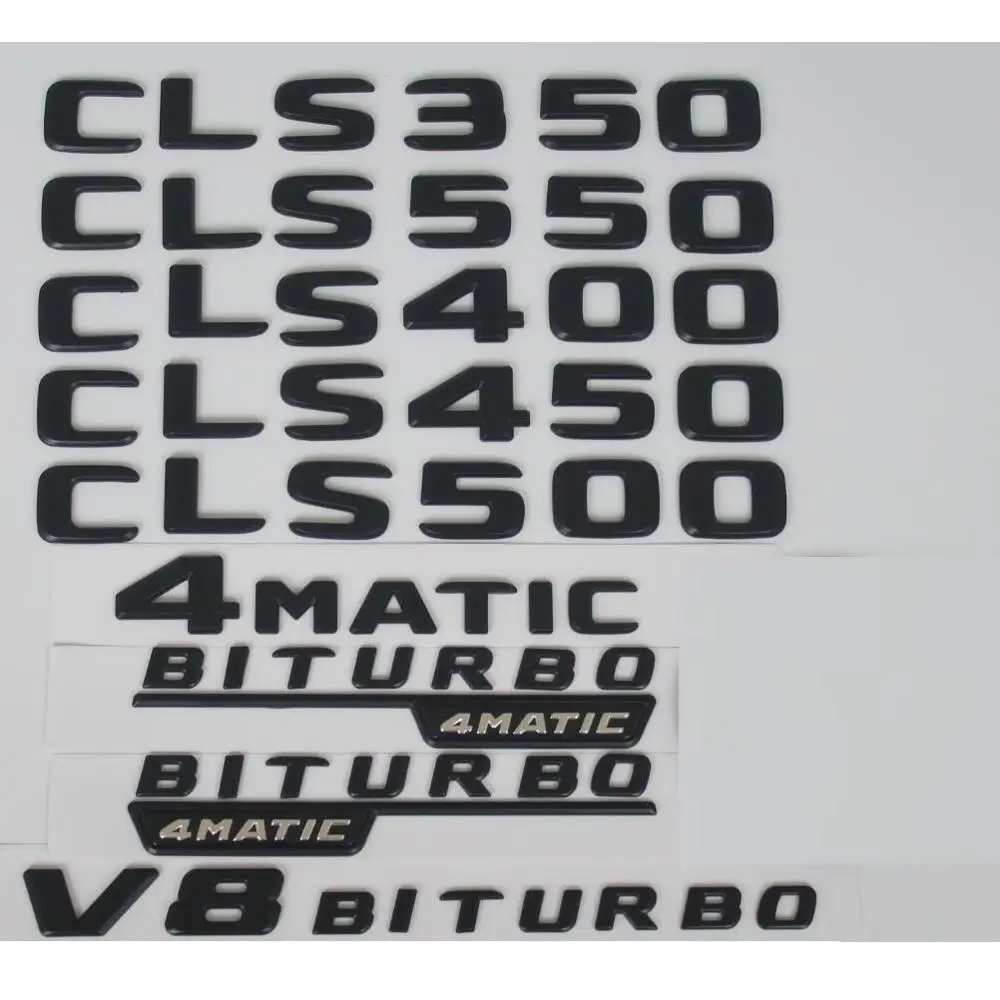 Для Mercedes Benz Black W218 C257 CLS180 CLS200 CLS220 CLS250 CLS280 CLS300 CLS320 CLS350 CLS400 CLS450 CLS500 4MATIC эмблемы |