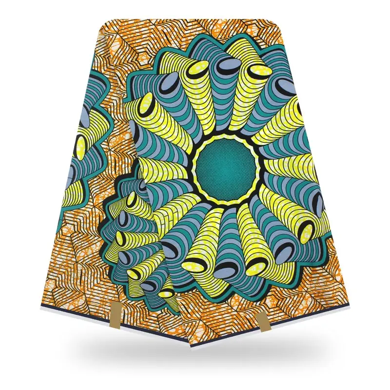 Хлопок Анкара ткань tissu для платья настоящий воск Высокое качество африканская ткань воск принты ткань