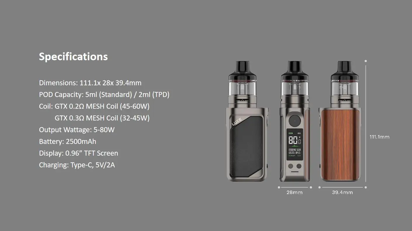 Vaporesso Luxe 80 S Купить