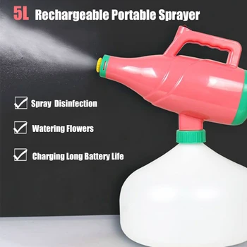 

Portable Rechargeable 5L ULV Fogger Machine Disinfection Sterilization Lithium Battery Disinfection Sprayer