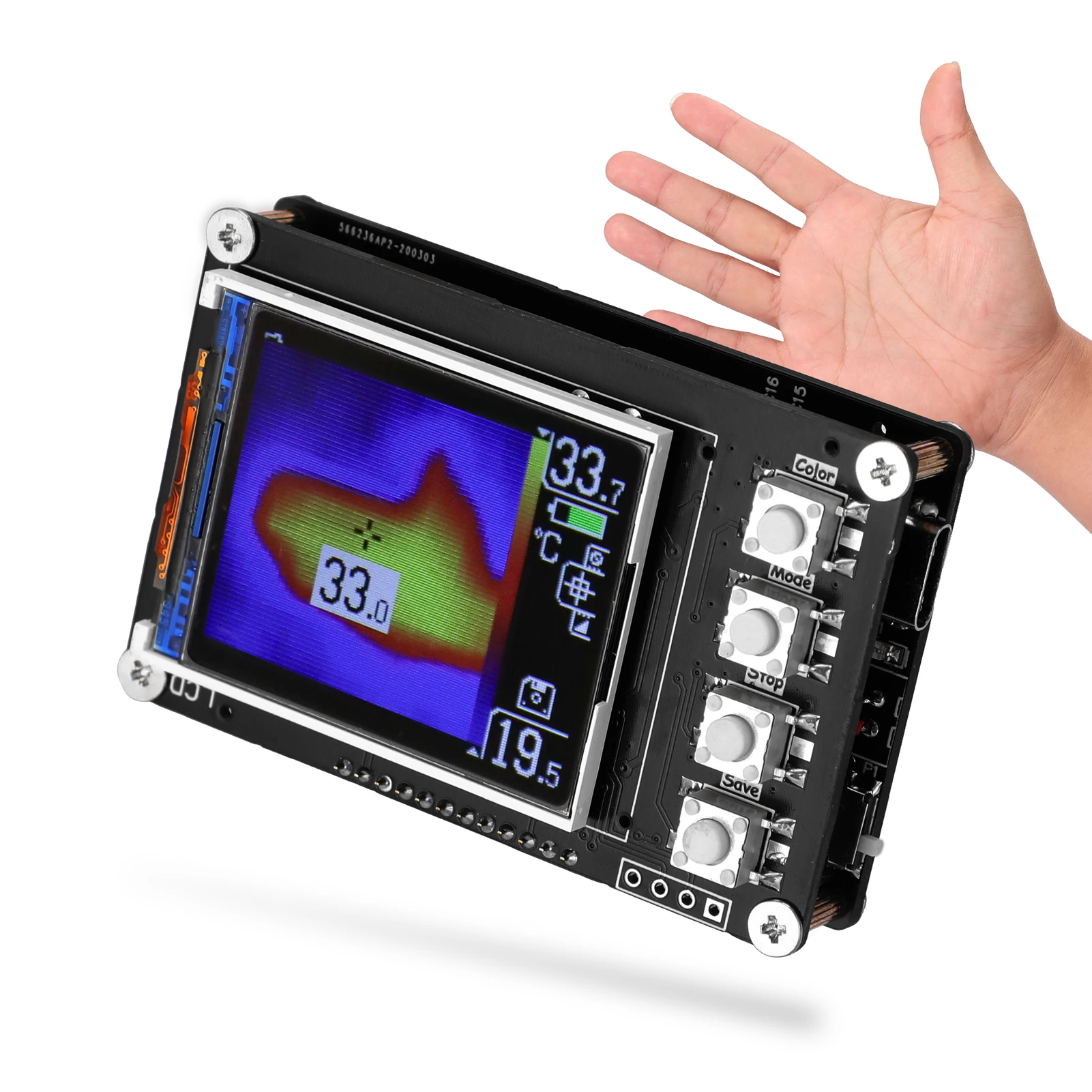 Infrared Thermal Imager AMG8833 Thermal Imaging Camera Temperature Sensors 1.6 Inch TFT Display Screen 10Hz Data Refresh Rate