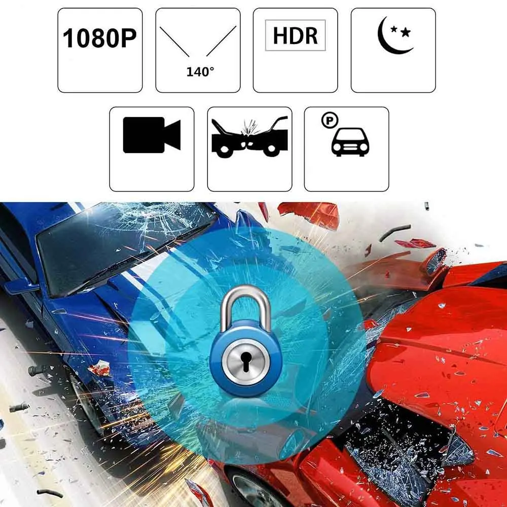MAHAQI Новая " HD 1080P Автомобильная камера для вождения рекордер USB Dash Cam 170 широкоугольная приборная панель камера с ночным видением, циклический рекордер
