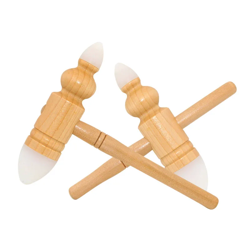 

Trigger Point Self Massage Stick Silicone Head Wooden Adjustable Massage Stick Body Massager Muscle Pain Relief