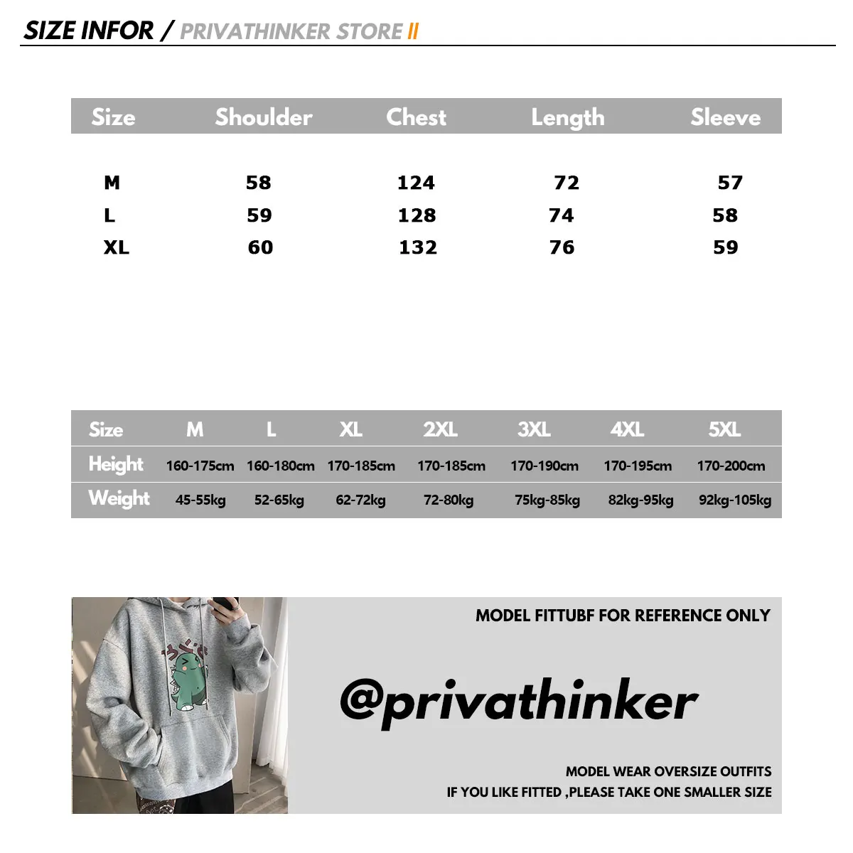 Privathinker Thicken Warm Hooded Print Sweatshirts Men Autumn Winter Korean Fashion Men's Hoodies Pullover Loose Clothes