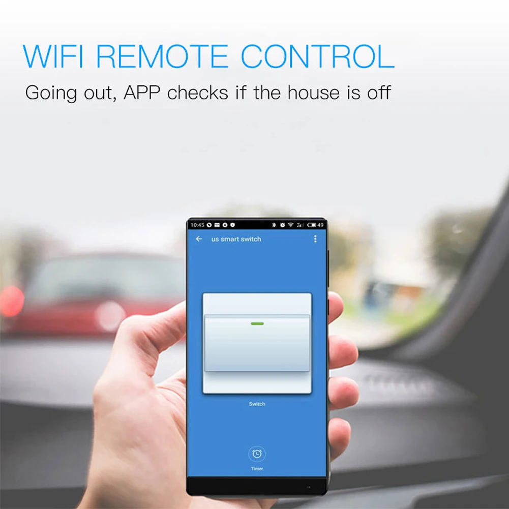 Для настенного освещения умный переключатель дома ABS wi-fi-аксессуары приложение пульт дистанционного спальни синхронизации Удобный Легкий установить Голосовое управление вкл
