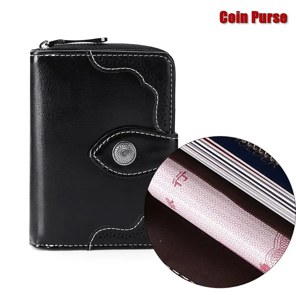 

Sundo High Quality RFID Women Wallet Genuine Leather Fashion Wallet Multifunctional Short Wallets Travel Credit Card Coin Purse