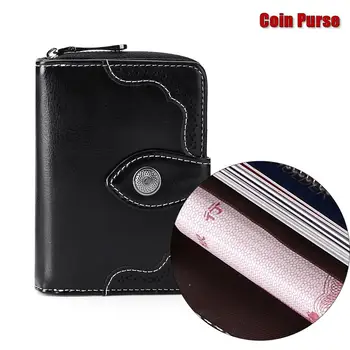 

Sundo High Quality RFID Women Wallet Genuine Leather Fashion Wallet Multifunctional Short Wallets Travel Credit Card Coin Purse