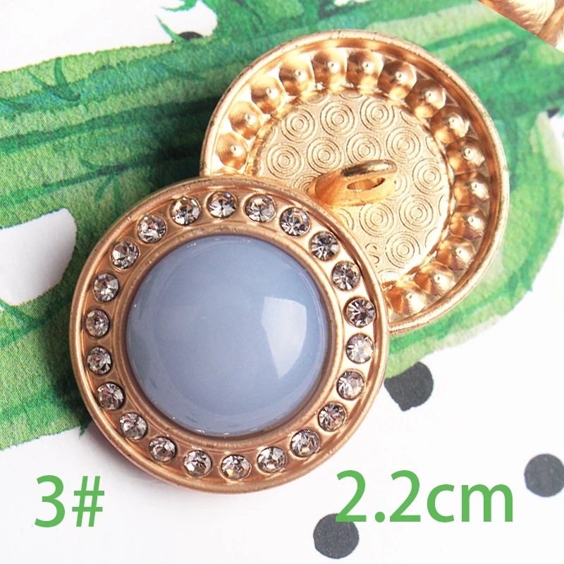 1 лот = 5 шт. Смешанные цвета золотой Металл Алмаз высокого класса круглый костюм одежда аксессуары DIY материалы - Цвет: H11-3