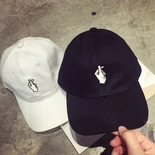 2 стиля пальцев любовь жесты спортивная шапка Регулируемая Snapback бейсболка KPOP Strapback Trucker шапки унисекс Флиппер сердце