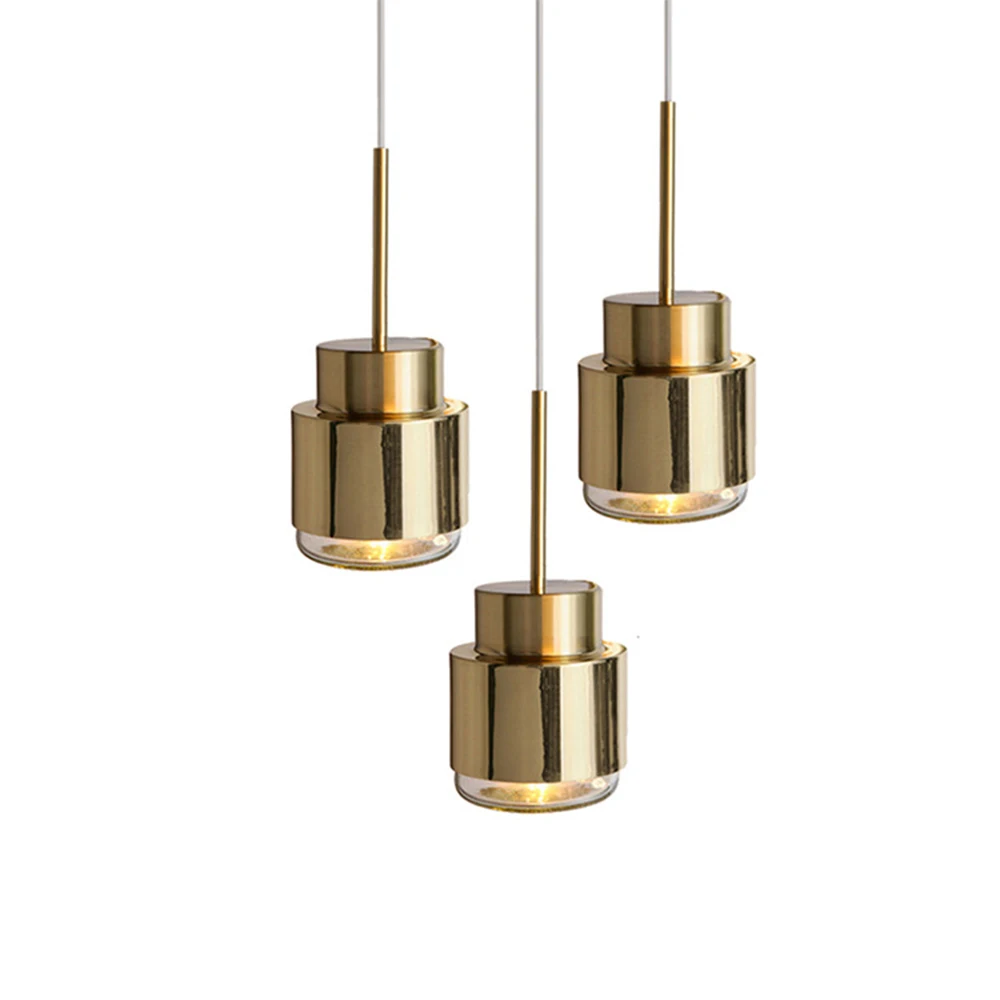

pendant lights hanglamp hanging lamp nordic lamp golden restaurant bedroom bedside metal simple Postmodern creative