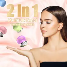 2 в 1 многофункциональная щетка для очищения лица портативная электрическая домашняя щетка для чистки мытья лица очиститель пор