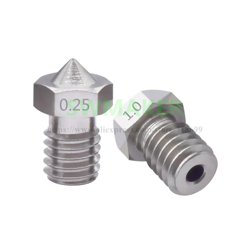 

E3D V6 Nozzle Stainless Steel Nozzle 0.4mm for 1.75 Filament E3D V6 Stainless Steel Nozzles
