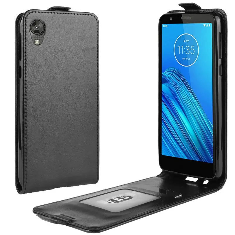 Кожаный флип-чехол для Motorola Moto E6 чехол-бумажник в стиле ретро Plus E6s 6 поколения |