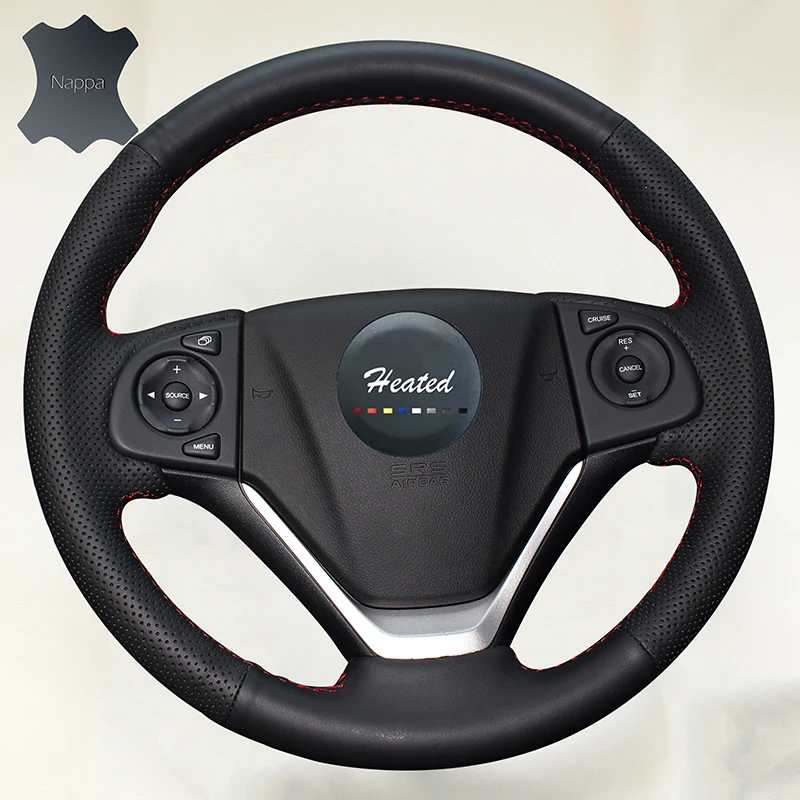 Оплетка из кожи наппа на руль для Honda CRV CR-V 2012-2015 capa para volante Tampa do carro | Автомобили и