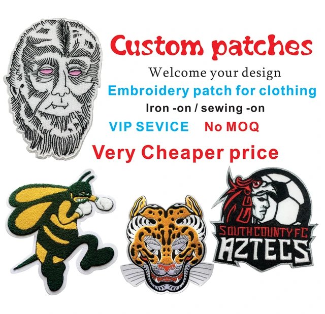 Custom Your Own Embroidery Patch Personalized Design Iron On Patches  Clothing Appliques Embroidered Brand Logos Sewing Custom - Patches -  AliExpress