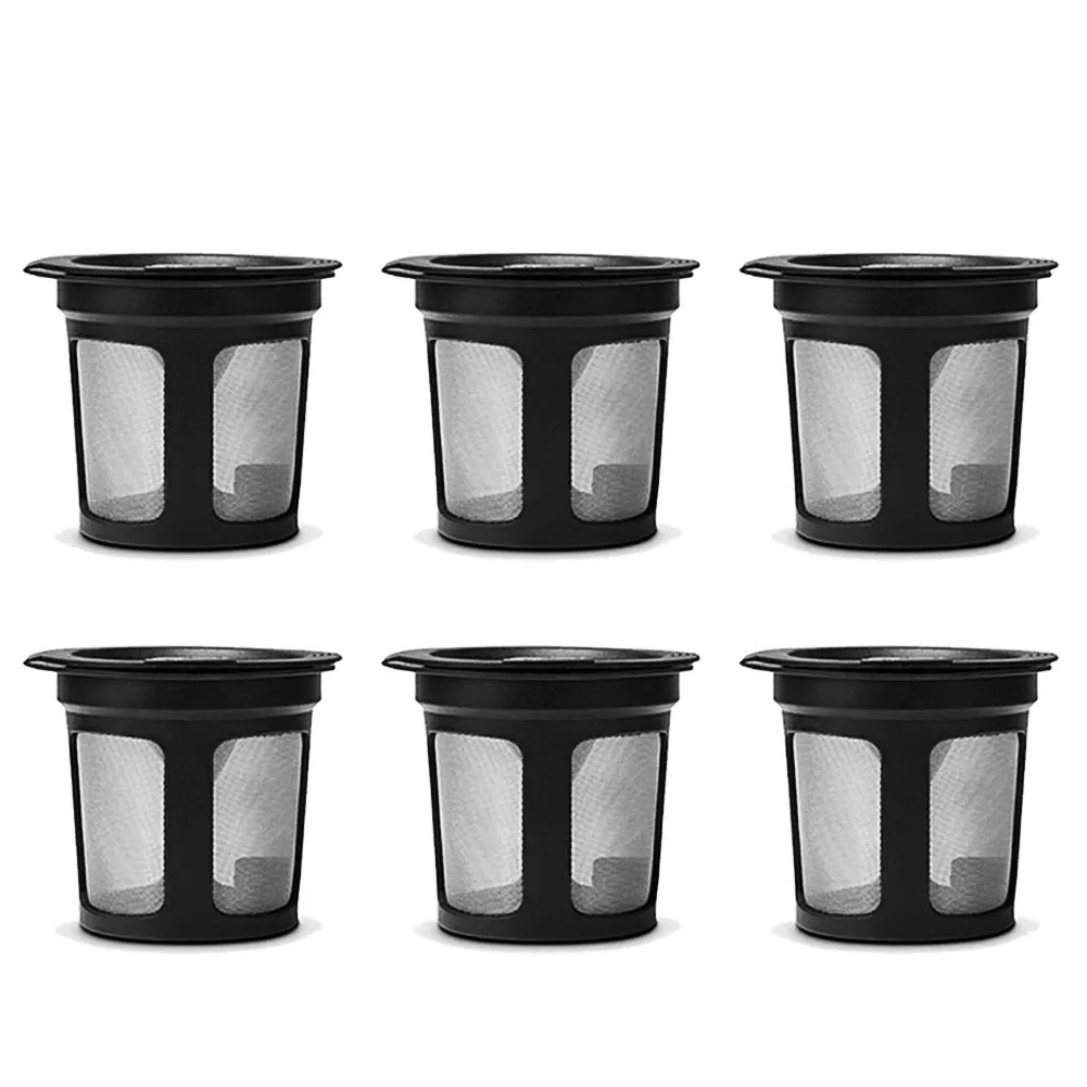 Hot 6Pcs/Set Reusable Refillable K-Cup Coffee Soy Milk Filter Pod For Keurig K50 K55 Coffee Maker Easy To Clean