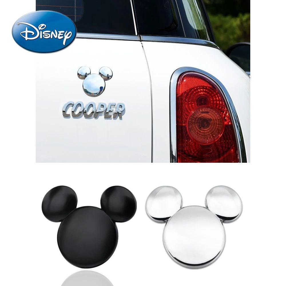 ディズニーミッキーマウスの車の装飾ステッカー 車のしっぽのロゴ クリエイティブな個性 かわいい金属のスクラッチブロック ボトル ジャー ボックス Aliexpress