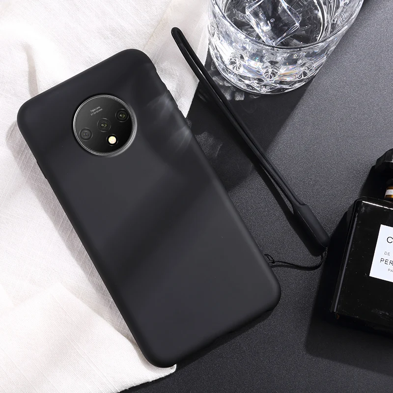 Чехол для oneplus 7 T, Мягкий ТПУ силиконовый чехол для oneplus 7T 7 Pro Coque One Plus 6T 6 5T 5, яркая однотонная цветная крышка с ремешком