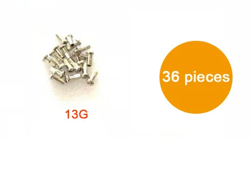 13G 36 pieces Высококачественные 12 г/к 13 г/к велосипеды спицы с сосками "J" изгиб серебро сталь спицы колеса 110-300*2,2 мм 2,4 мм MTB дорожный велосипед диски - Цвет: 13G 36 pieces