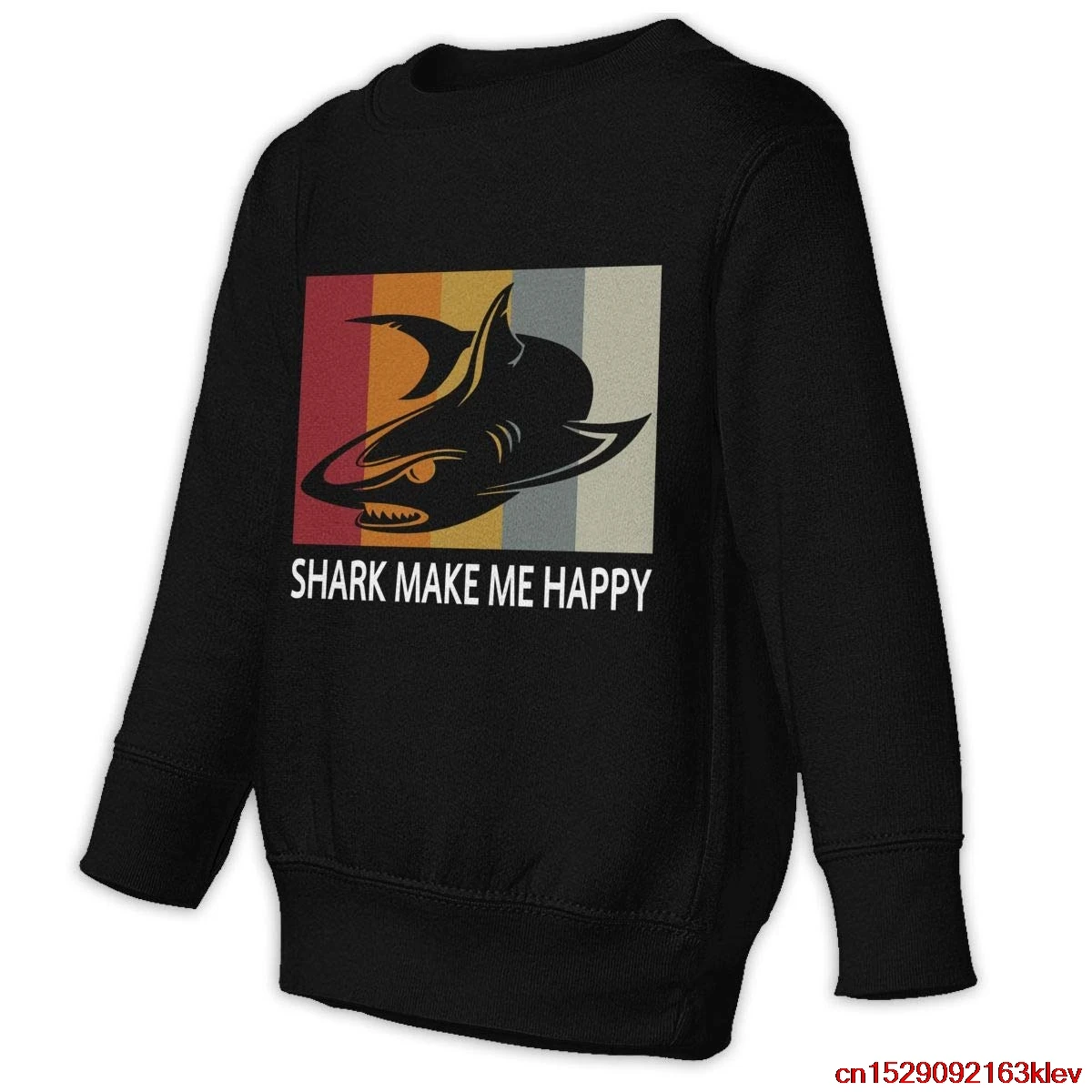 Shark Make Me Happy 3 Child Toddler Boys &amp Girls Casual Long Sleeve Sweater TFGHFG Shirt Unisex men women t shirt |