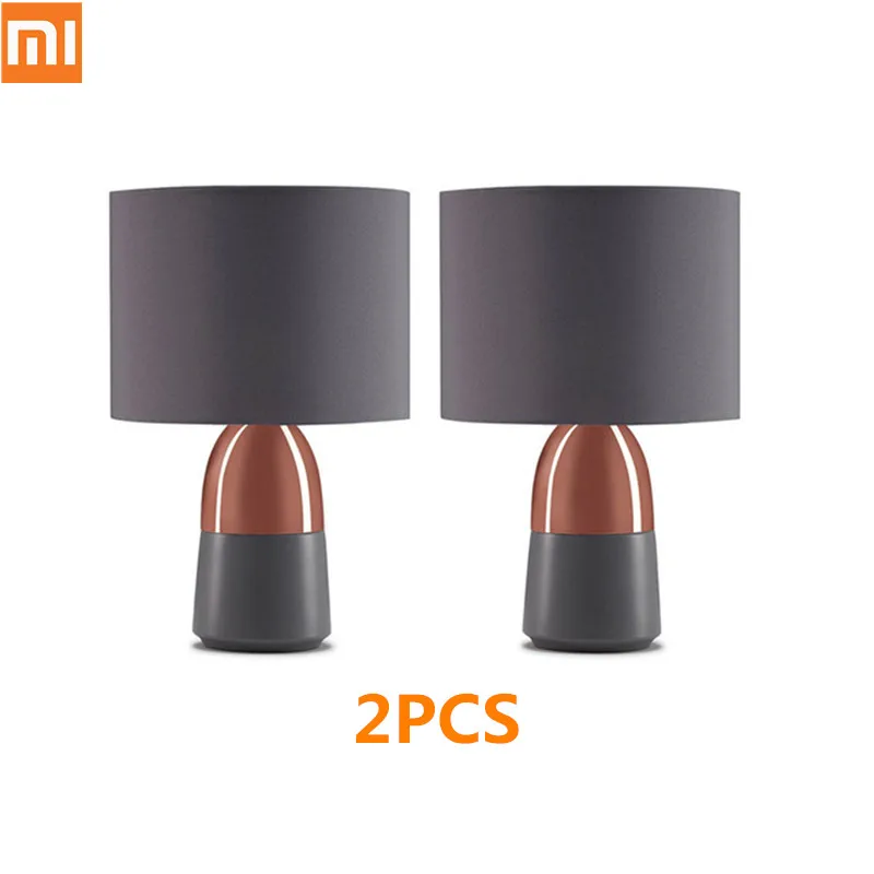 2 шт. Xiaomi Mijia сенсорный датчик стол для ночника настольная лампа 360 ° полное касание низкое энергопотребление для офиса спальни дома