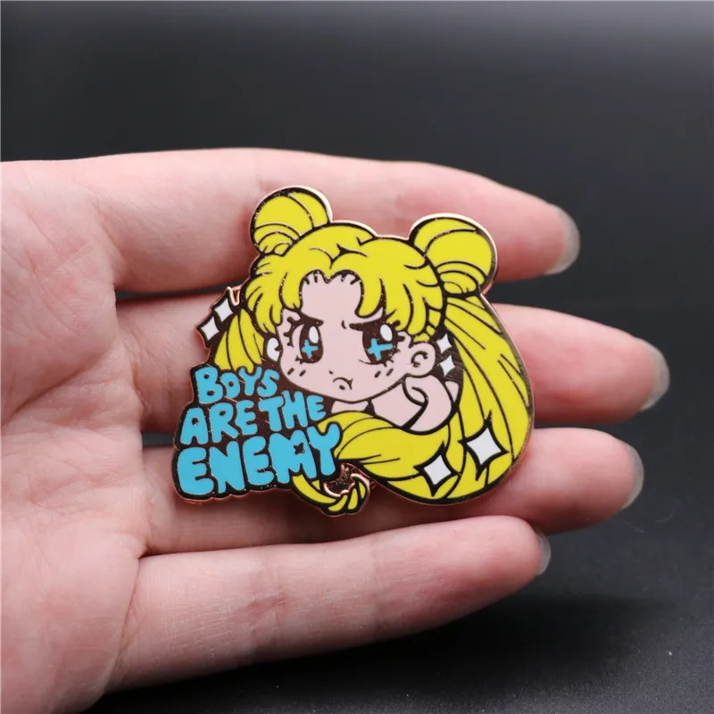 Супер милая аниме матрос шпилька Луна Tsukino Usagi Брошь Косплей костюмы Аксессуары