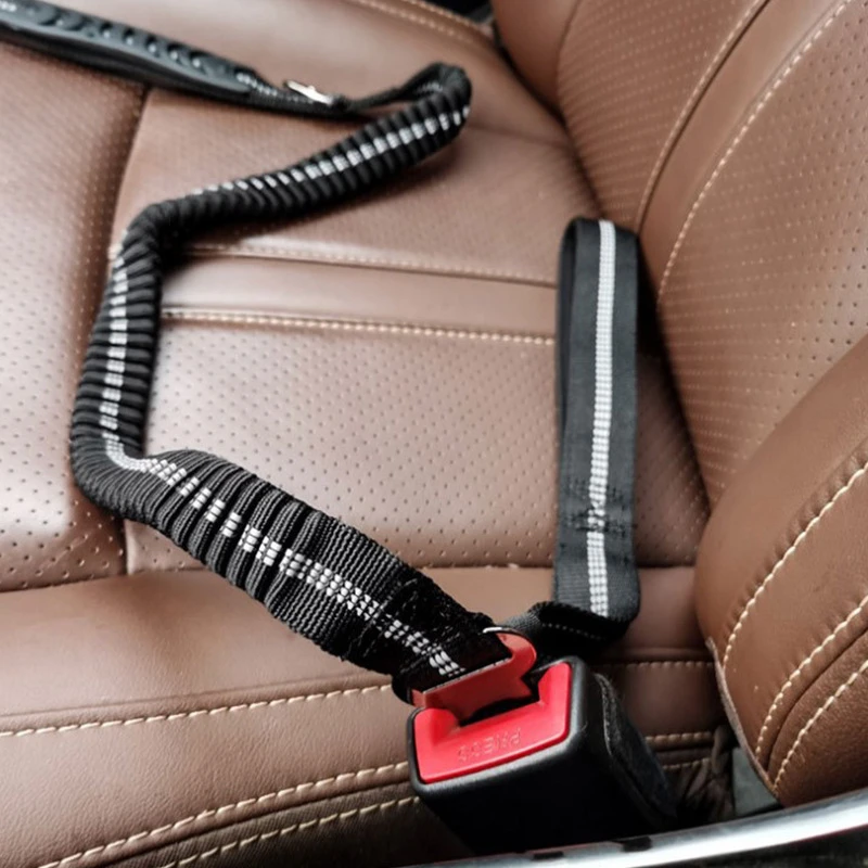 Reflective Big Dog Leash With Car Safety Buckle And Padded Handle