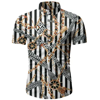 

2020 Summer Fashion New Men's Casual Boutique Short Sleeve Shirt / Man's Slim Beach Floral Holiday Flower Shirt
