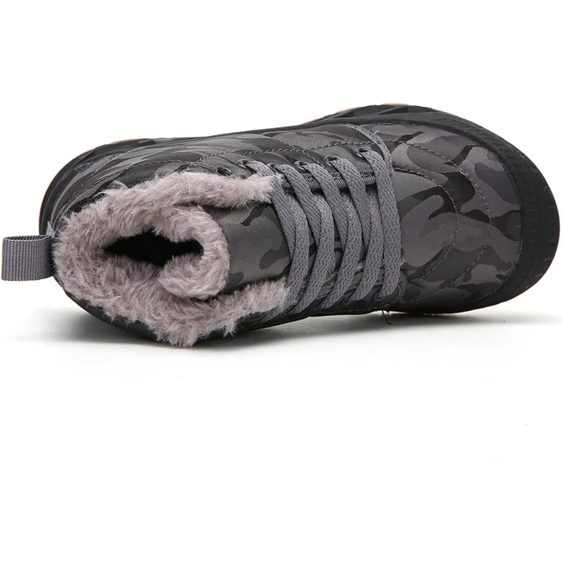 Водонепроницаемые хлопковые высококачественные Нескользящие Зимние теплые детские кроссовки для мальчиков прогулочная обувь ботинки для девочек спортивная обувь для улицы детей