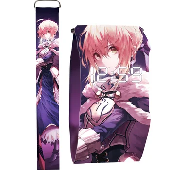 

Saber Naruto Kasugano Aoi Mitsuru Nakano Shisaki crazy three anime LED smart bracelet second yuan personalized paper watch