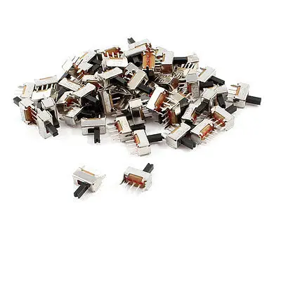 

55 Pcs 3Pin PCB Mount 2 Position SPDT 1P2T Horizontal Mini Slide Switch