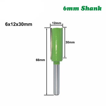

7Pcs 6Mm Shank Single Double Flute Straight Bit Milling Cutter for Wood Tungsten Carbide Router Bit Woodwork Tool