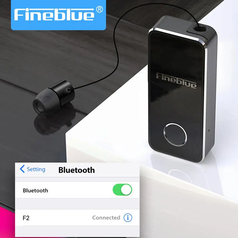 Оригинальные F2 беспроводные Bluetooth V5.0 наушники гарнитура вакуумные наушники бизнес клип-он с микрофоном HD Handsfree вибрационное оповещение