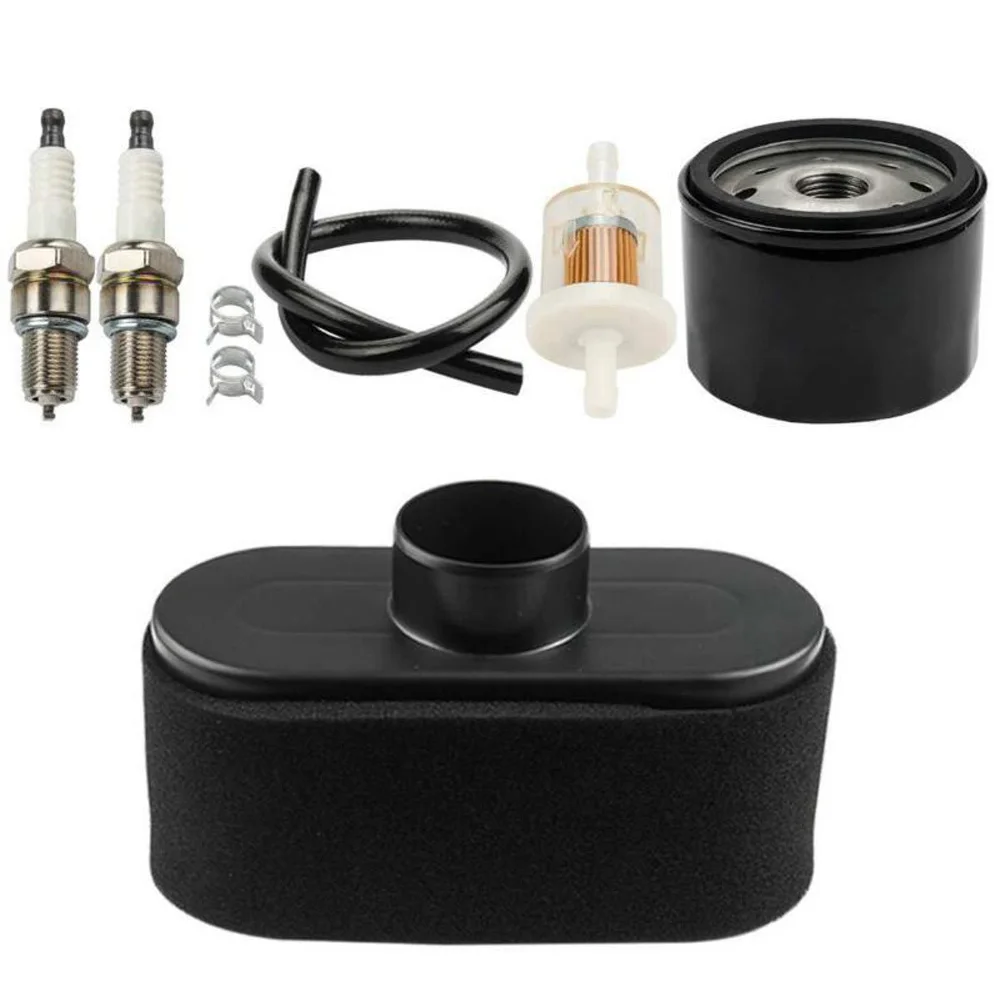 Air Filter Spark Plug Kit For John Deere X324 X360 X310 636M Lawn Mower