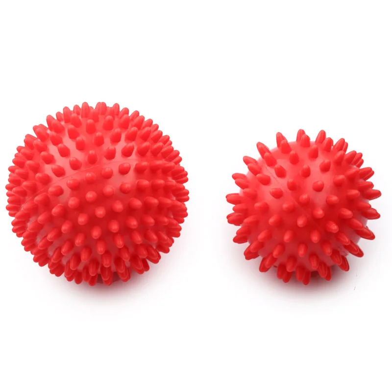 PVC Spiky Massage Ball for Trigger Point Sport Fitness ,Hand Foot Pain Stress Relief ,Fitness Physiotherapy Muscle Relax,2pcs