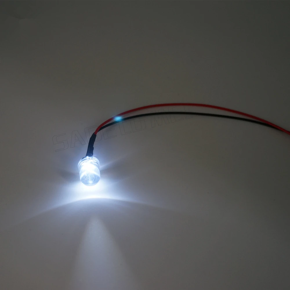 100 шт F3mm/F5mm/F10mm DC5V/12 V/24 V дополнительно красный/синий/зеленый/белый/желтый/розовый цвет Предварительно Проводные светодиодные лампы