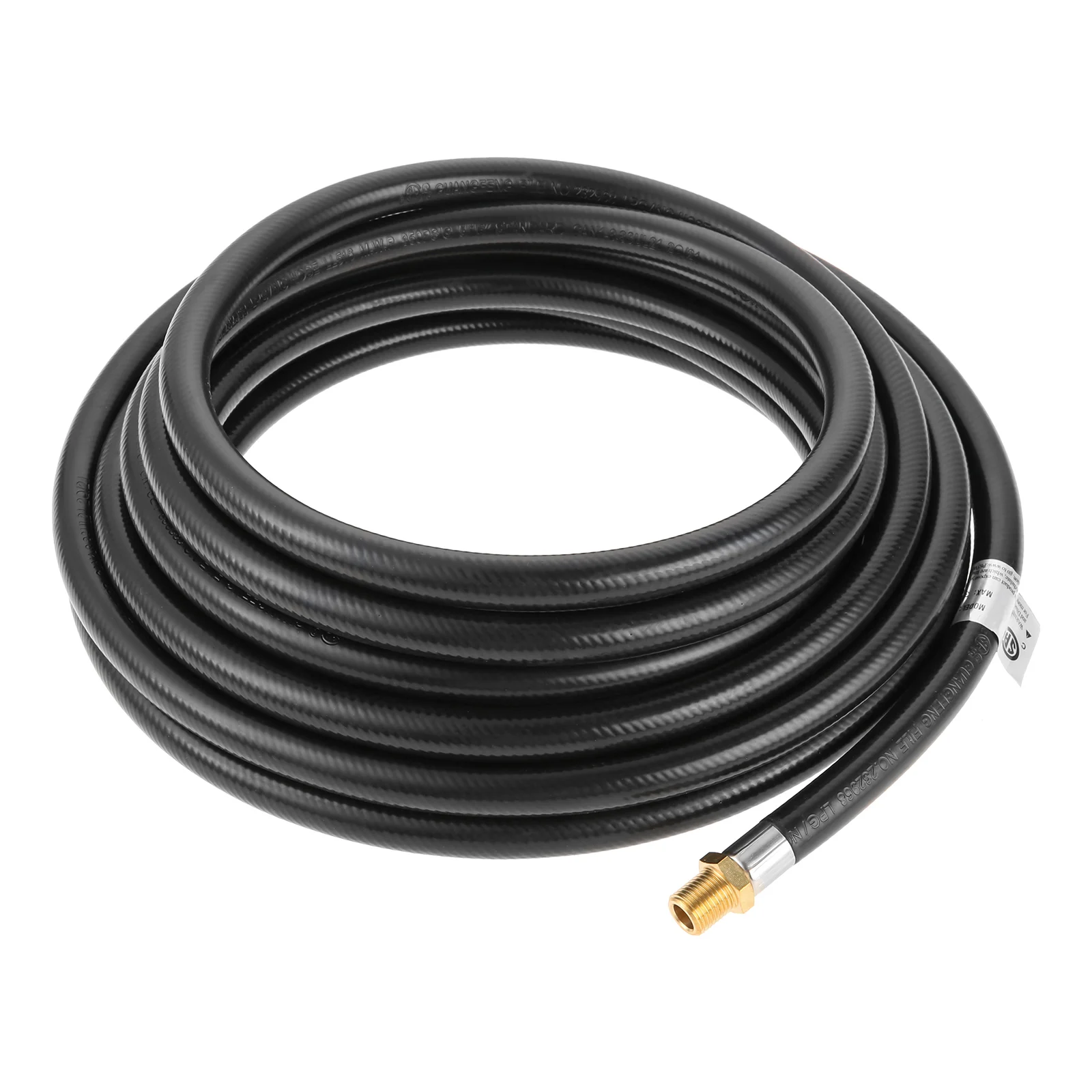 Natural Gas Grill Hose Extension 25 Ft Propane Torch 1/4" NPT Male x 1/