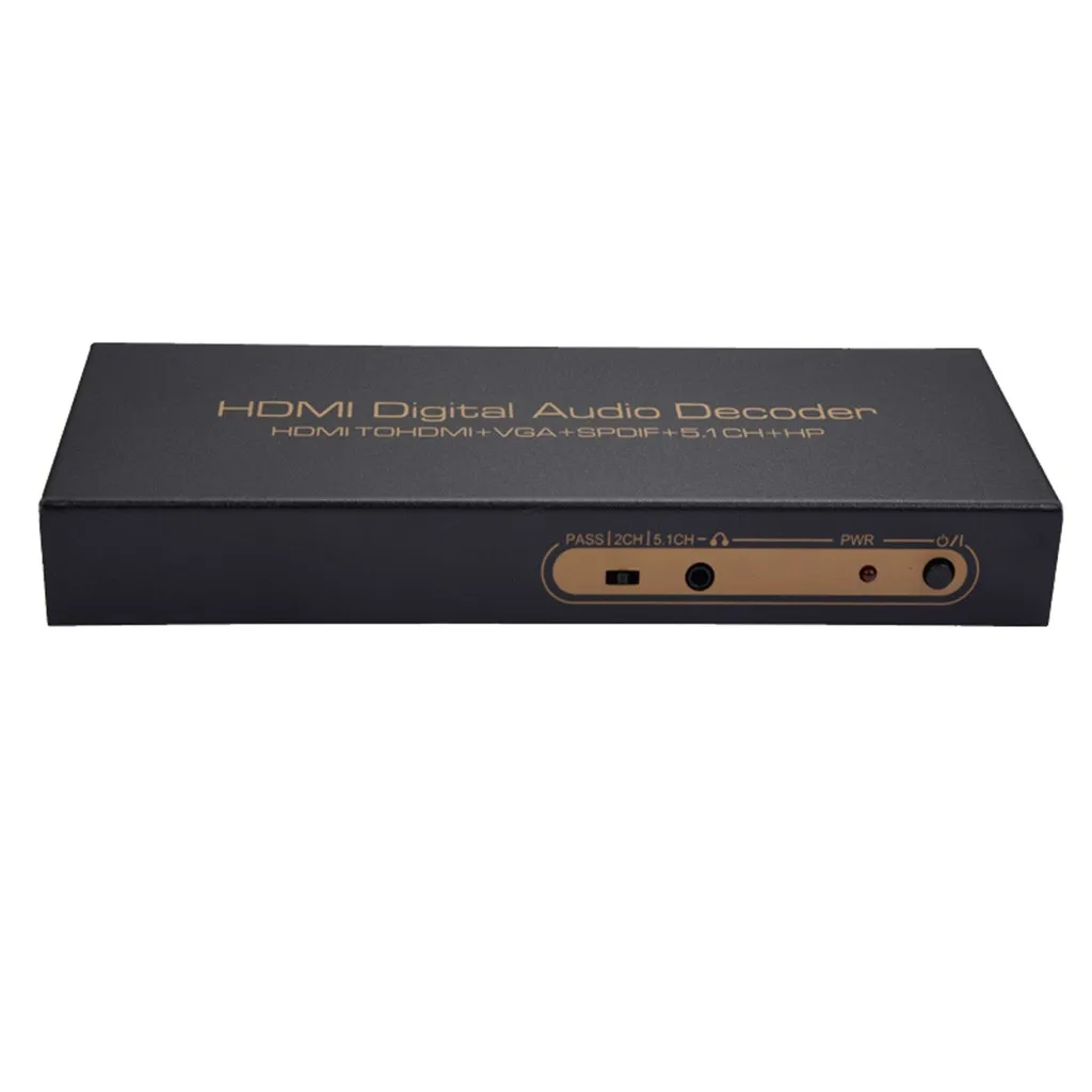 Новое поступление NK-51S 1080P HDMI в HDMI VGA SPDIF 5.1CH цифровой многоканальный аудио декодер для планшетных ПК Аксессуары