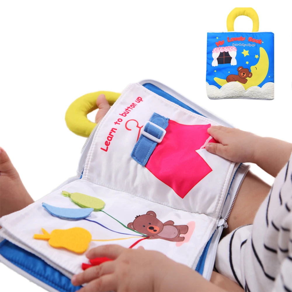 

Washable 3D Parent-Children Interactive My First Book Practice Hand Early Learning Educational Quite Books